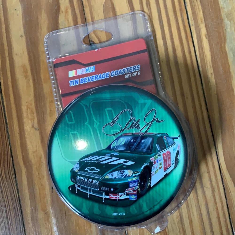 Dale Jr. Tin Beverage Coasters